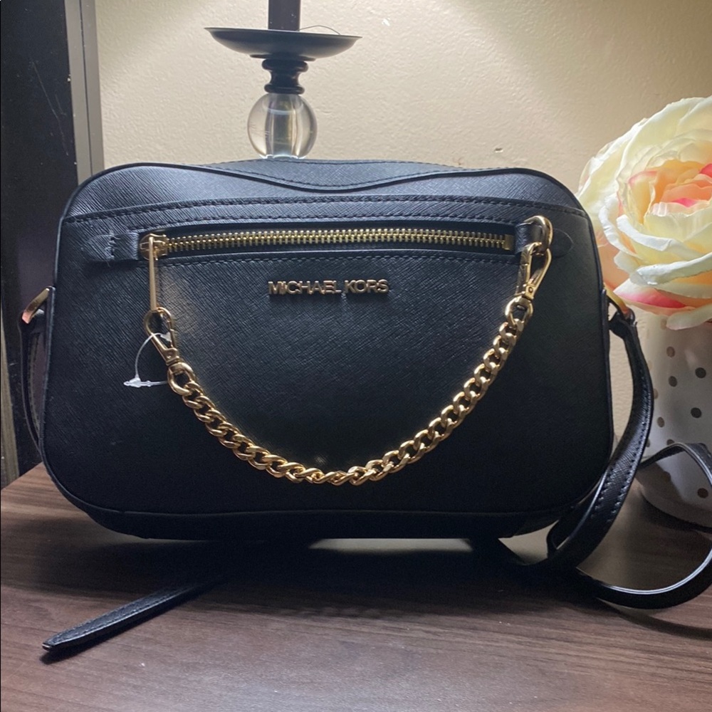 Michael Kors Black and Gold Women's Bag